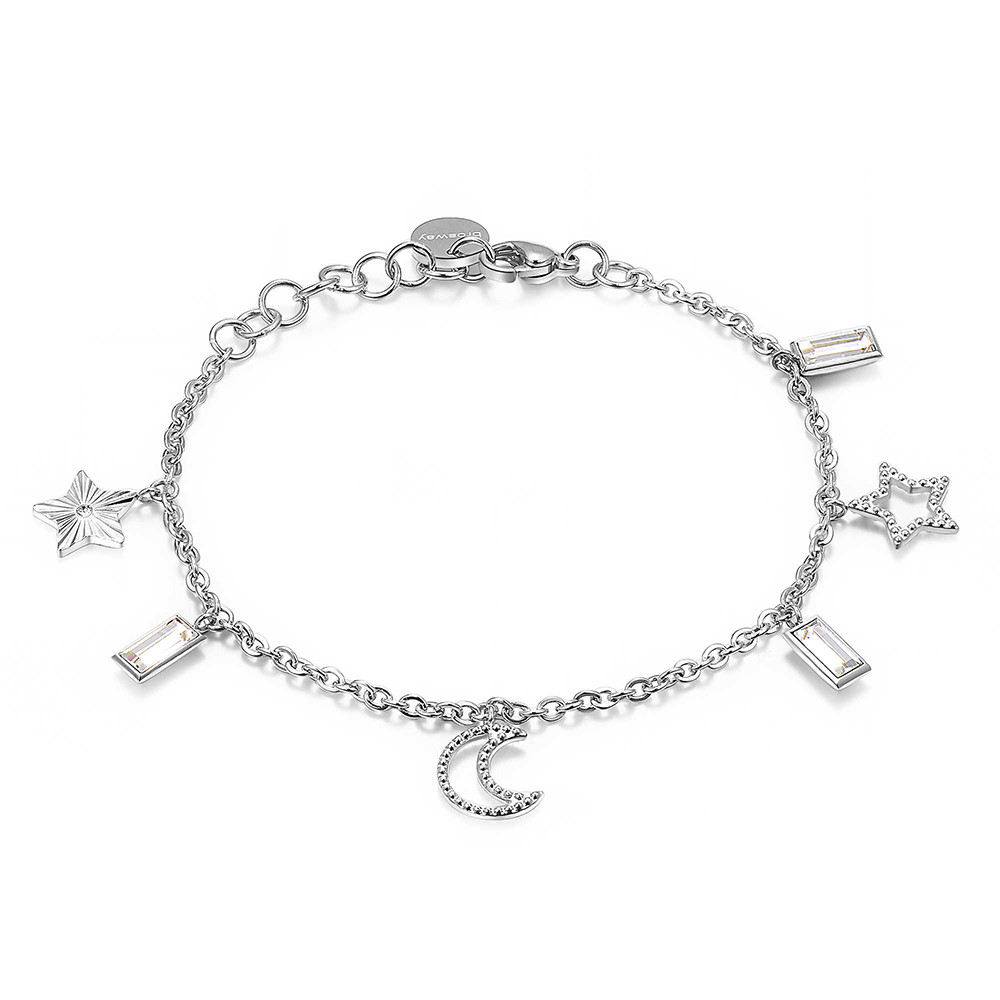 Bracciale Brosway Chant Pendenti Portafortuna Simboli Swarovski BAH13