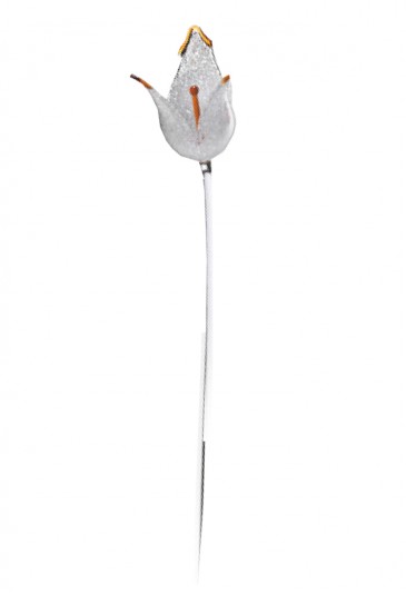 Fiore Vetro Soffiato Murano Tulipano Lunghezza 65 Cm Bomboniera SA 208