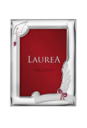 Cornice Valenti Laurea Rossa Argento Laminato 51026/3XL