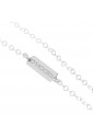 Collana Dvccio Lunga Argento Lettera F smalto Bianco ICUEZFM