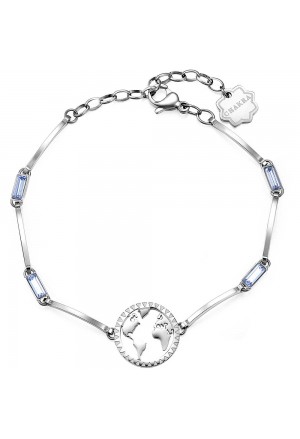 Bracciale Brosway Chakra Acciaio Globo Cristalli BHKB017