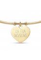 Bracciale Luca Barra Acciaio Gold Cuore Donna BK2121