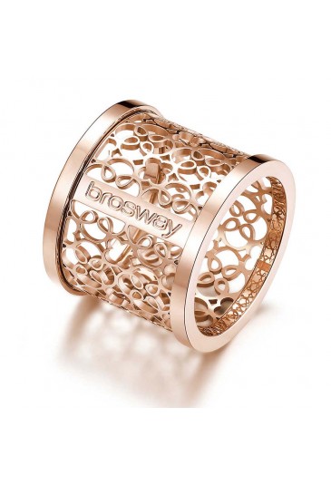 Anello Broswey Tailor Acciaio Rose Gold Traforato BIL32B