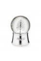 Boule De Neige Acca Albero Buona Vita Palla Con Neve Resina Carillon Applicazioni Argento Luce Bianca Glitter OG.123 BO