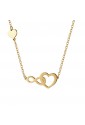 Collana Luca Barra Acciaio Gold Cuore Infinito CK1575