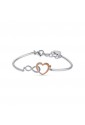 Bracciale Luca Barra Acciaio Rigido Cuore Infinito BK2094