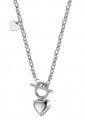 Collana Girocollo Charms Cuori Acciaio Luca Barra CK1645