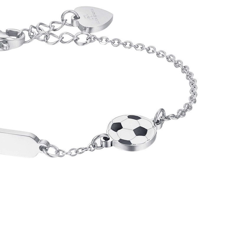 JB111 Luca Barra Kids Bracciale Bambino Acciaio Pallone - Stainless  Gioiellerie