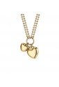 Collana Luca Barra Acciaio Gold Cuori CK1638