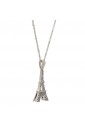 Collana Girocollo Tour Eiffel Tridimensionale Cristalli Zirconia Oro 18kt Fantasia Monile DYH7IFM