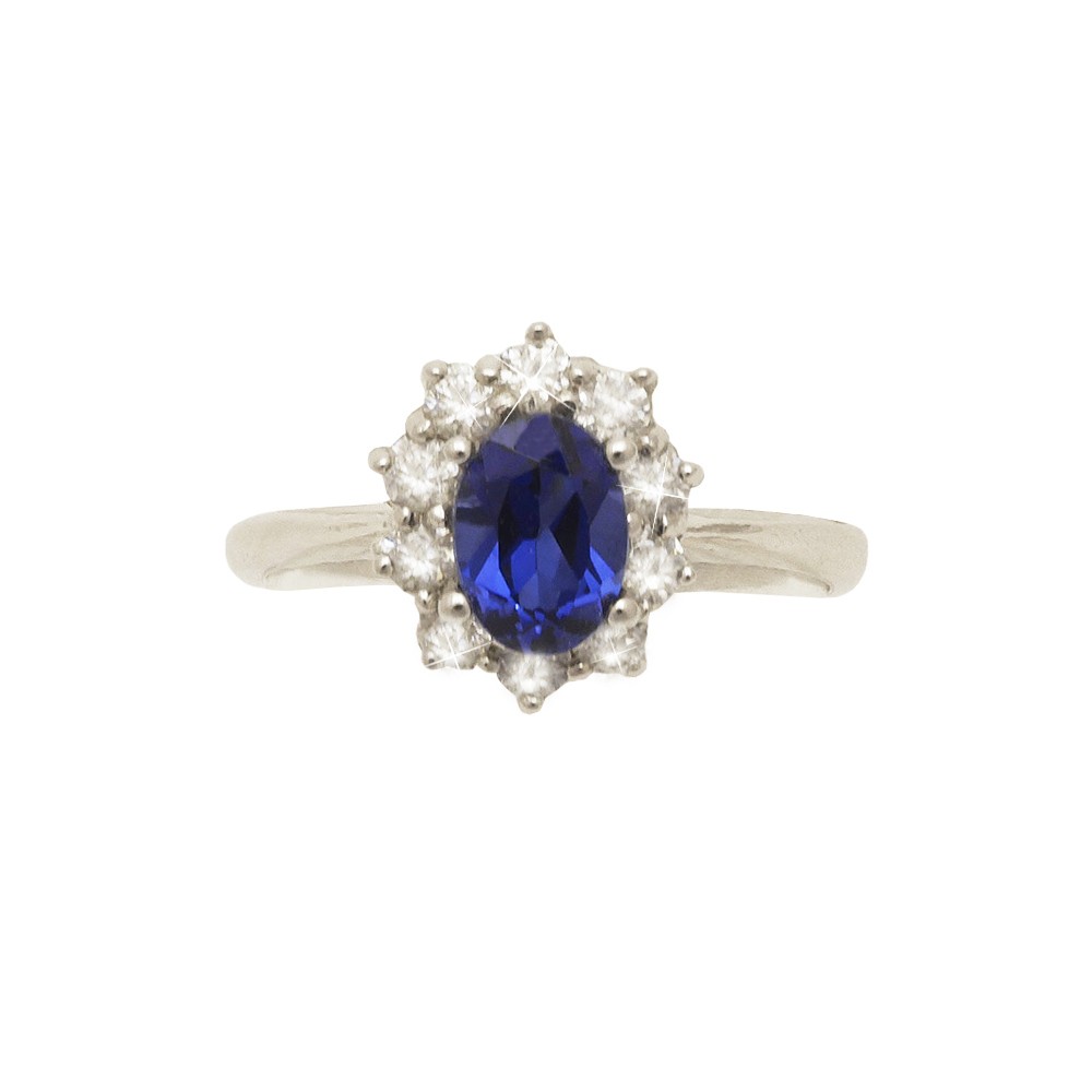 Anello pietra clearance blu