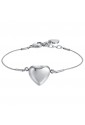 Bracciale Luca Barra Acciaio Anallergico Cuore BK2410