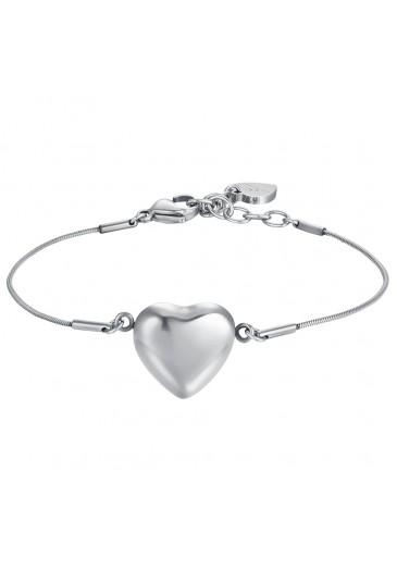 Bracciale Luca Barra Acciaio Anallergico Cuore BK2410