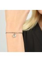 Bracciale Luca Barra Acciaio Anallergico Cuore Punto Luce Bianco BK2412