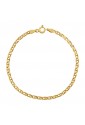 Bracciale Neonato Oro Giallo 18KT Regalo Nascita Fantasia Monile HLQ2KFM