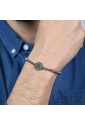 Bracciale Luca Barra Uomo Acciaio Ancora Con Cuore BA1551