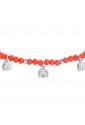 Bracciale Bambina Luca Barra Acciaio Pietre Rosse Coccinelle JB153