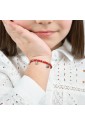 Bracciale Bambina Luca Barra Acciaio Pietre Rosse Coccinelle JB153