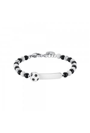 Bracciale Luca Barra Acciaio Pallone JB111