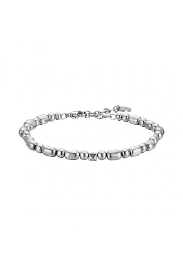 Bracciale Luca Barra Acciaio Ematite Silver BA1600