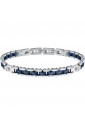 Bracciale Sector Acciaio Ceramica Blu Lunghezza 22cm Uomo SAFR31