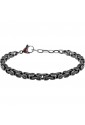 Bracciale Sector A Catena Acciaio Nero Lunghezza 22cm Uomo SAFT76