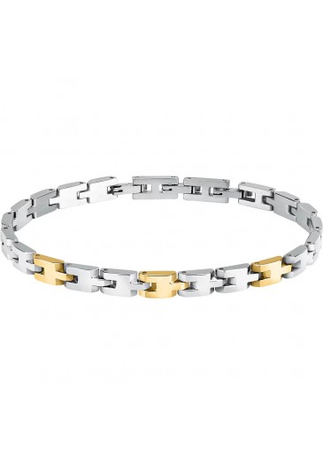 Bracciale Sector Acciaio Bicolore Dorato Lunghezza 23cm Uomo SZS117