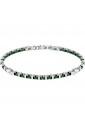 Bracciale Sector Acciaio Ceramica Verde Lunghezza 22cm Uomo SAFR39