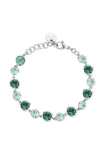 Bracciale Brosway Symphonia Acciaio Cristalli Verde Chrysolite Erinite BYM167