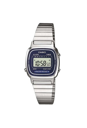 Orologio Casio Vintage Digitale Acciaio Quadrante Blu Donna LA670WA-2EDF