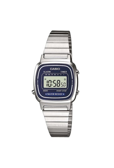 Orologio Casio Vintage Digitale Acciaio Quadrante Blu Donna LA670WA-2EDF