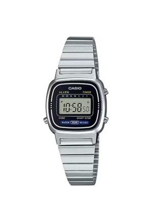 Orologio Casio Vintage Digitale Acciaio Quadrante Nero Donna LA670WA-1DF