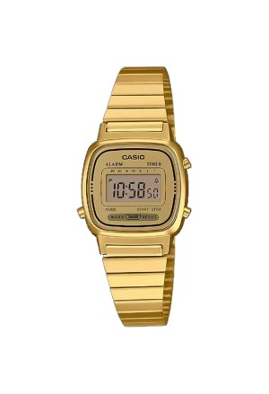 Orologio Casio Vintage Digitale Acciaio Gold Quadrante Oro Donna LA680WEGA-9ER