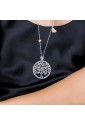 Collana Chanel Luca Barra Acciaio Silver E Rosa Albero Della Vita Cristalli CK1177