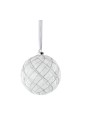 Sfera Vetro Trasparente Chester Diametro 8cm Decorazione Natale Hervit 27591