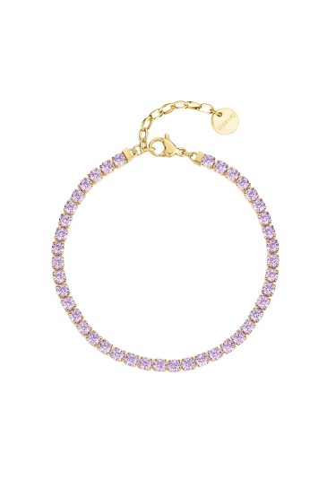 Bracciale Brosway Desideri Tennis Viola Acciaio Gold BEI091