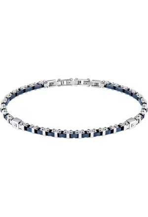 Bracciale Sector Acciaio Ceramica Blu Lunghezza 22cm Uomo SAFR40