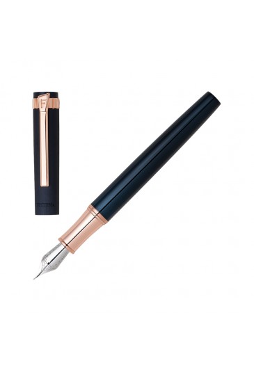 Penna Stilografica Prestige Rose Gold Blu Navy Acciaio FWS2106/N