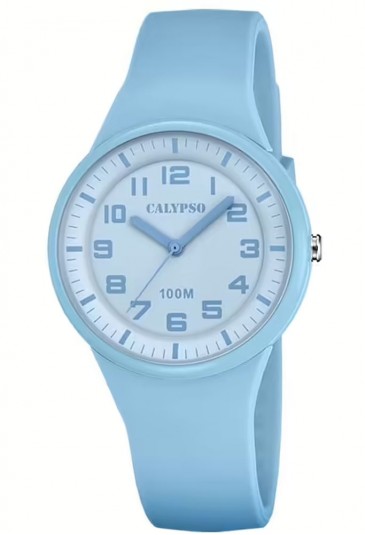 Orologio Calypso Solo Tempo Celeste 10ATM Donna K5851/3