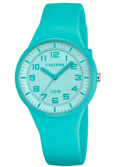 Orologio Calypso Solo Tempo Verde Acqua 10ATM Donna K5851/4