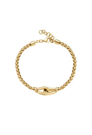 Bracciale Brosway Knocker Catena Spiga Acciaio Gold Anallergico BKC27