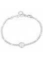 Bracciale Tennis Donna Silver Smalto Bianco Lettera B Dvccio LYM2RFM