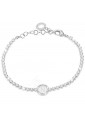 Bracciale Tennis Donna Silver Smalto Bianco Cristalli Lettera N Dvccio UOX5TFM